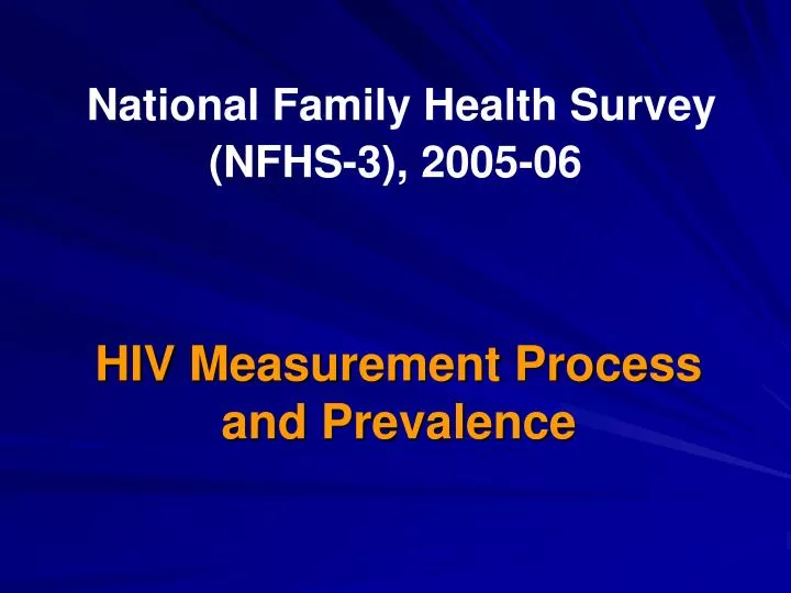 national family health survey nfhs 3 2005 06