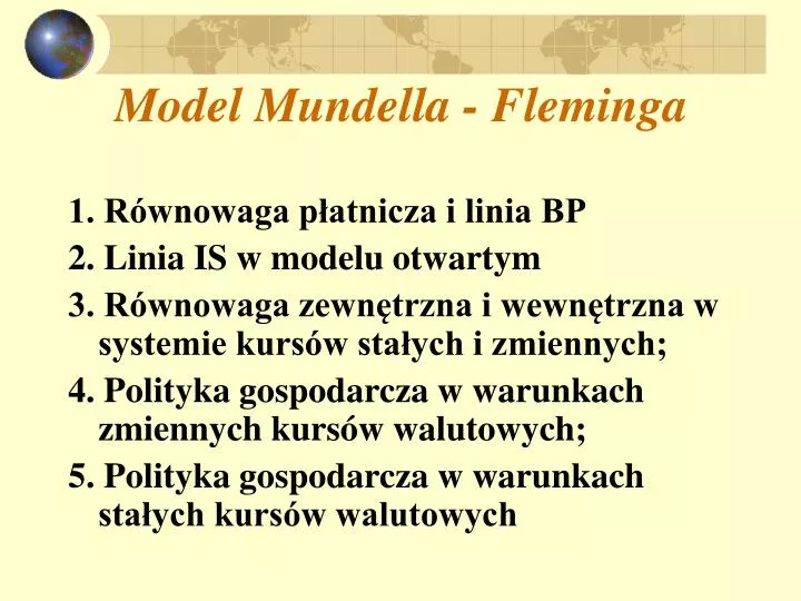 model mundella fleminga