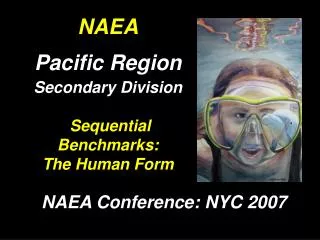 NAEA Pacific Region Secondary Division Sequential Benchmarks: The Human Form