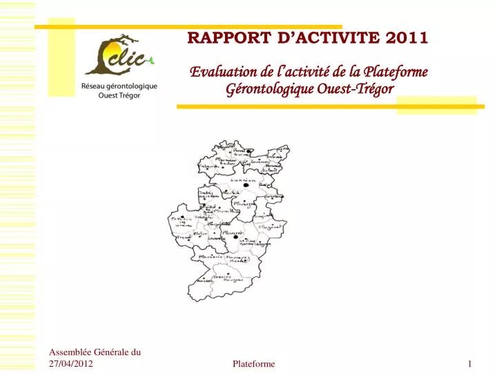 rapport d activite 2011 evaluation de l activit de la plateforme g rontologique ouest tr gor