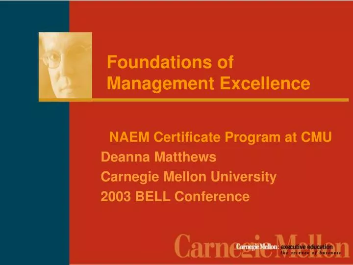 foundations of management excellence