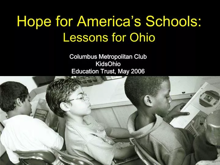 hope for america s schools lessons for ohio
