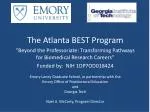 The Atlanta BEST Program - slide 1