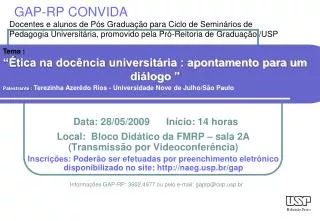 gap rp convida