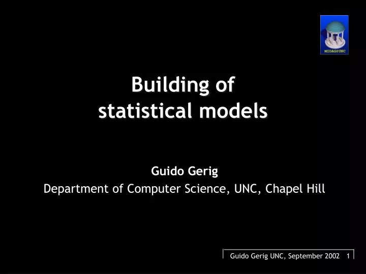building of statistical models