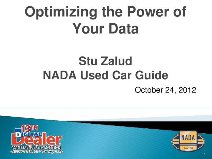optimizing the power of your data stu zalud nada used car guide