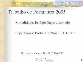 trabalho de formatura 2005