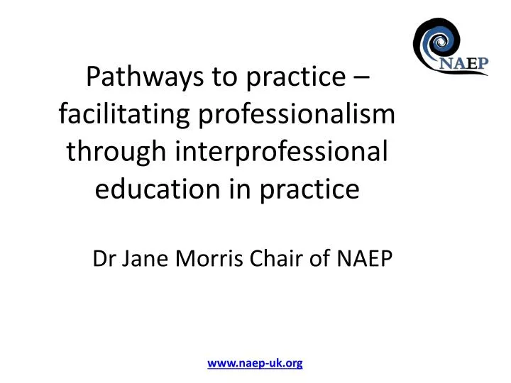 pathways to practice facilitating professionalism through interprofessional education in practice