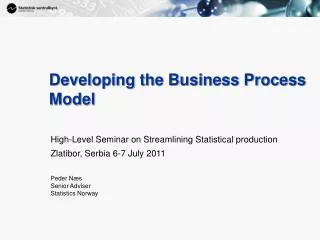 Developing the Business Process Model