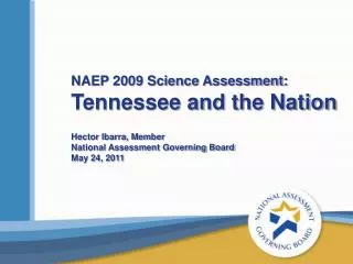 NAEP 2009 Science Assessment: Tennessee and the Nation
