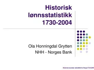 historisk l nnsstatistikk 1730 2004