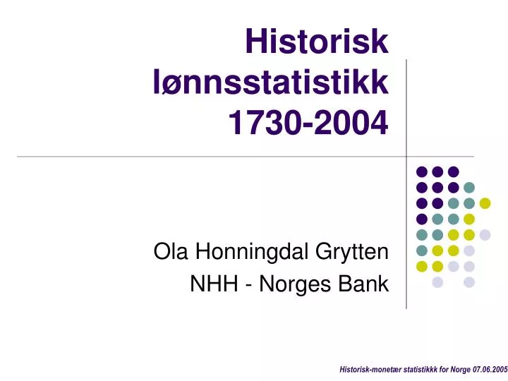 historisk l nnsstatistikk 1730 2004