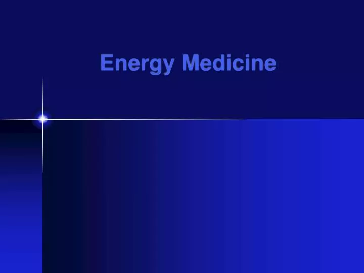 energy medicine