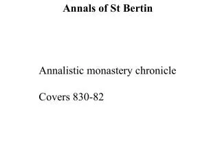 Annals of St Bertin