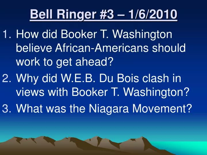 bell ringer 3 1 6 2010