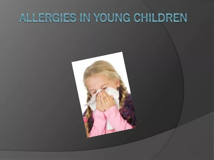 allergies in young children