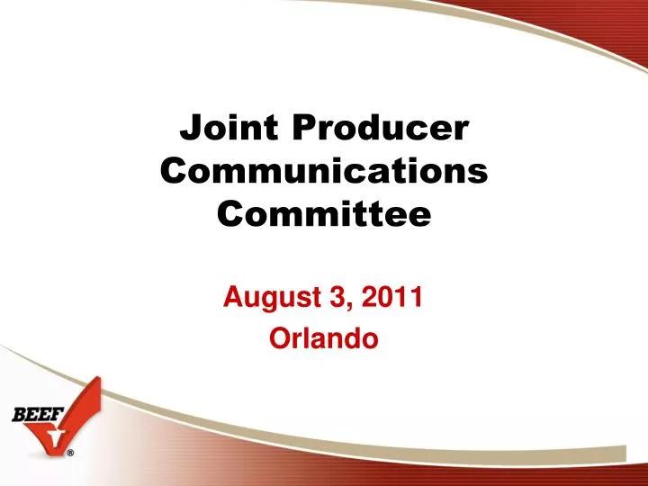 joint producer communications committee