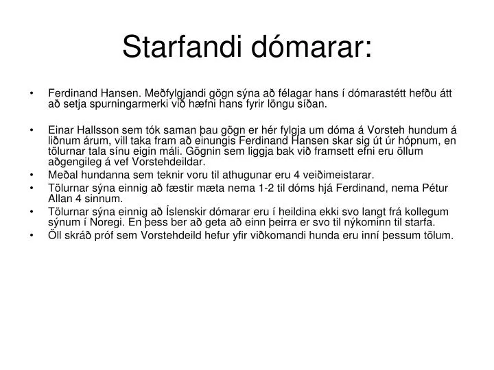 starfandi d marar