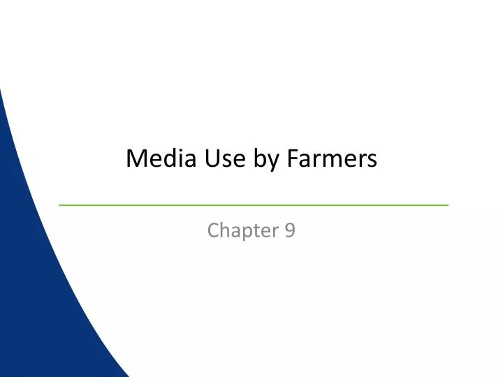 media use by farmers