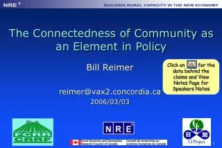 The Connectedness of Community as an Element in Policy