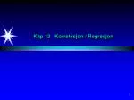 Kap 12 Korrelasjon / Regresjon - slide 1