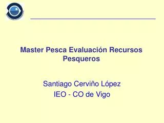 master pesca evaluaci n recursos pesqueros