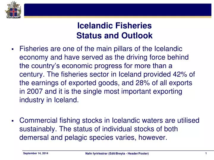 icelandic fisheries status and outlook