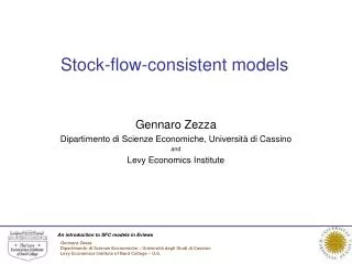 Stock-flow-consistent models