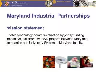 Maryland Industrial Partnerships
