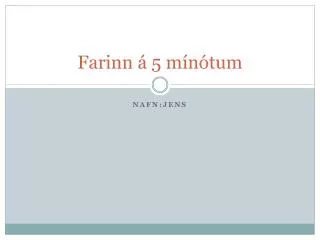 farinn 5 m n tum