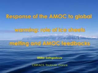 Response of the AMOC to global warming: role of ice sheets melting and AMOC feedbacks