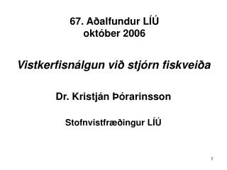 67 a alfundur l okt ber 2006