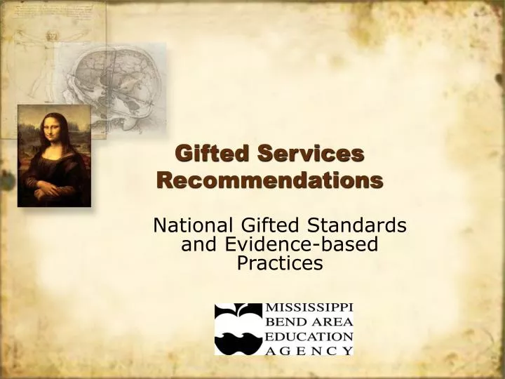 gifted services recommendations