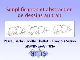 simplification et abstraction de dessins au trait