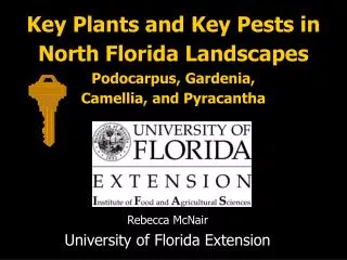 Rebecca McNair University of Florida Extension
