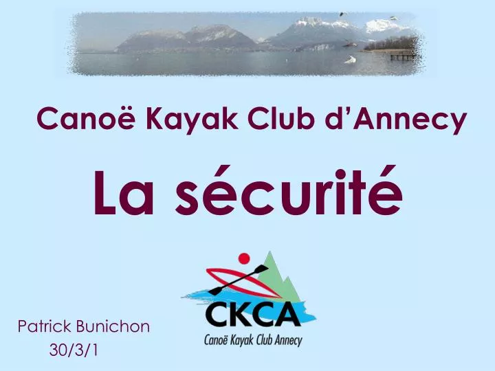 cano kayak club d annecy