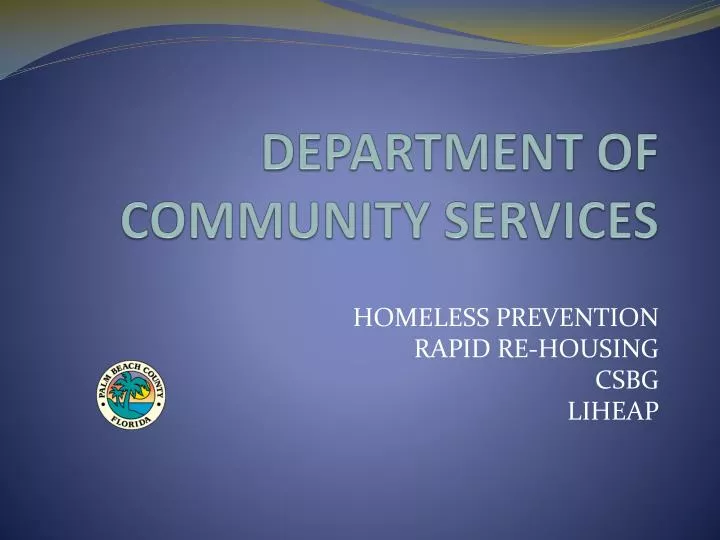 department of community services