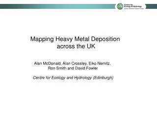 Mapping Heavy Metal Deposition across the UK