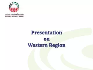 Presentation on Western Region