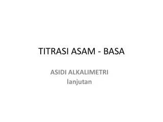 titrasi asam basa
