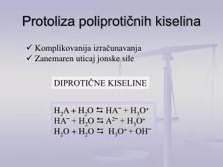 protoliza poliproti nih kiselina
