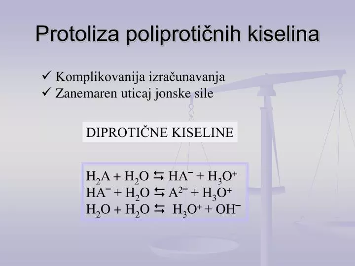 protoliza poliproti nih kiselina
