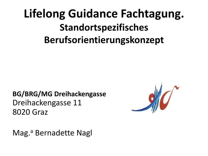lifelong guidance fachtagung standortspezifisches berufsorientierungskonzept