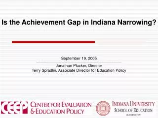 Is the Achievement Gap in Indiana Narrowing?