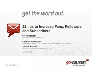 22 tips to Increase Fans, Followers and Subscribers
