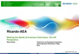 Meeting the Needs of Inventory Data Users: The UK Perspective