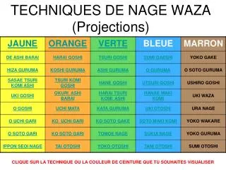 techniques de nage waza projections