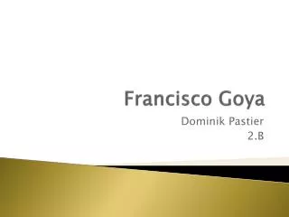 francisco goya