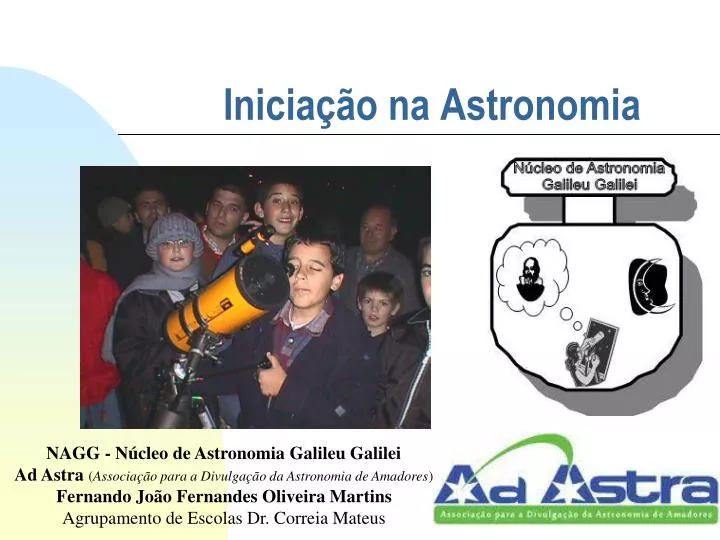 inicia o na astronomia