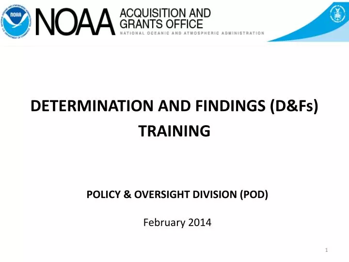 policy oversight division pod february 2014